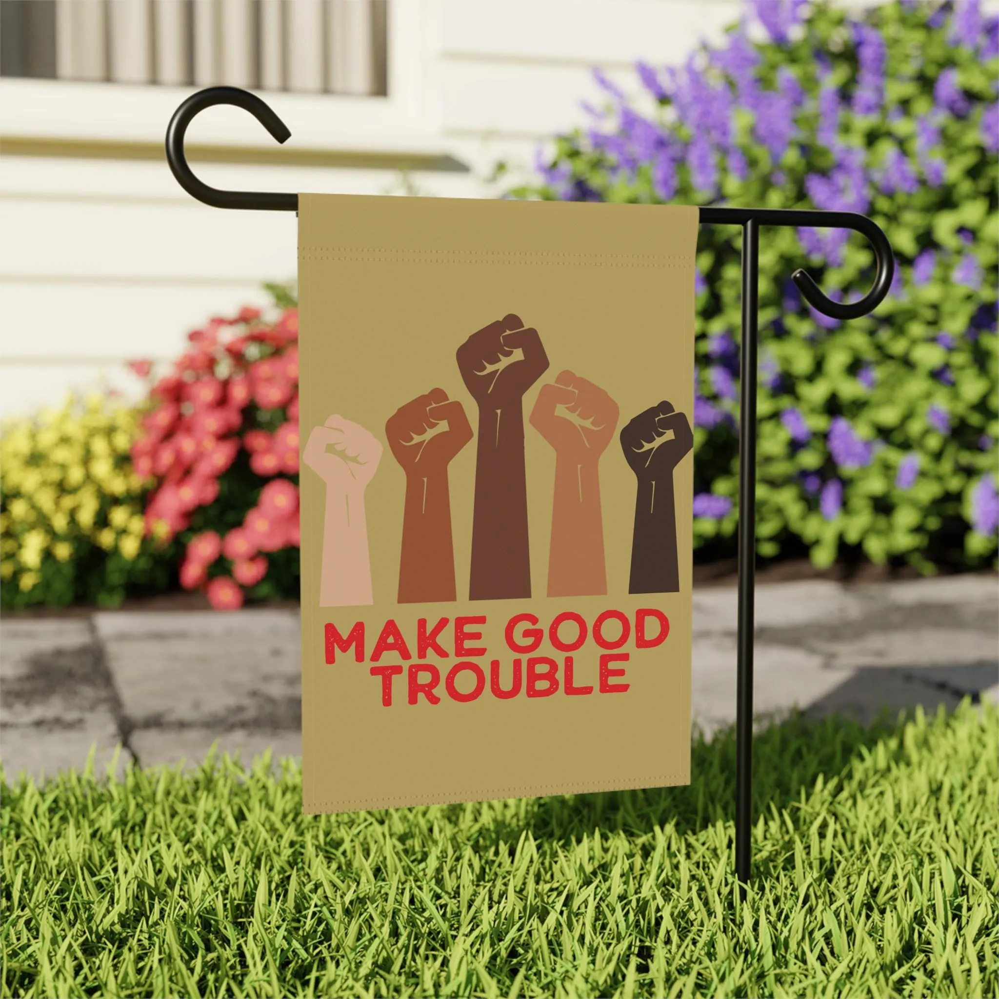 FDT Good Resistance Exclusive offer house merch Movement Energy-efficient Make Trump Fuck socialist garden flag, Anti-MAGA flag, Anti-Trump merch flag, Trouble solidarity