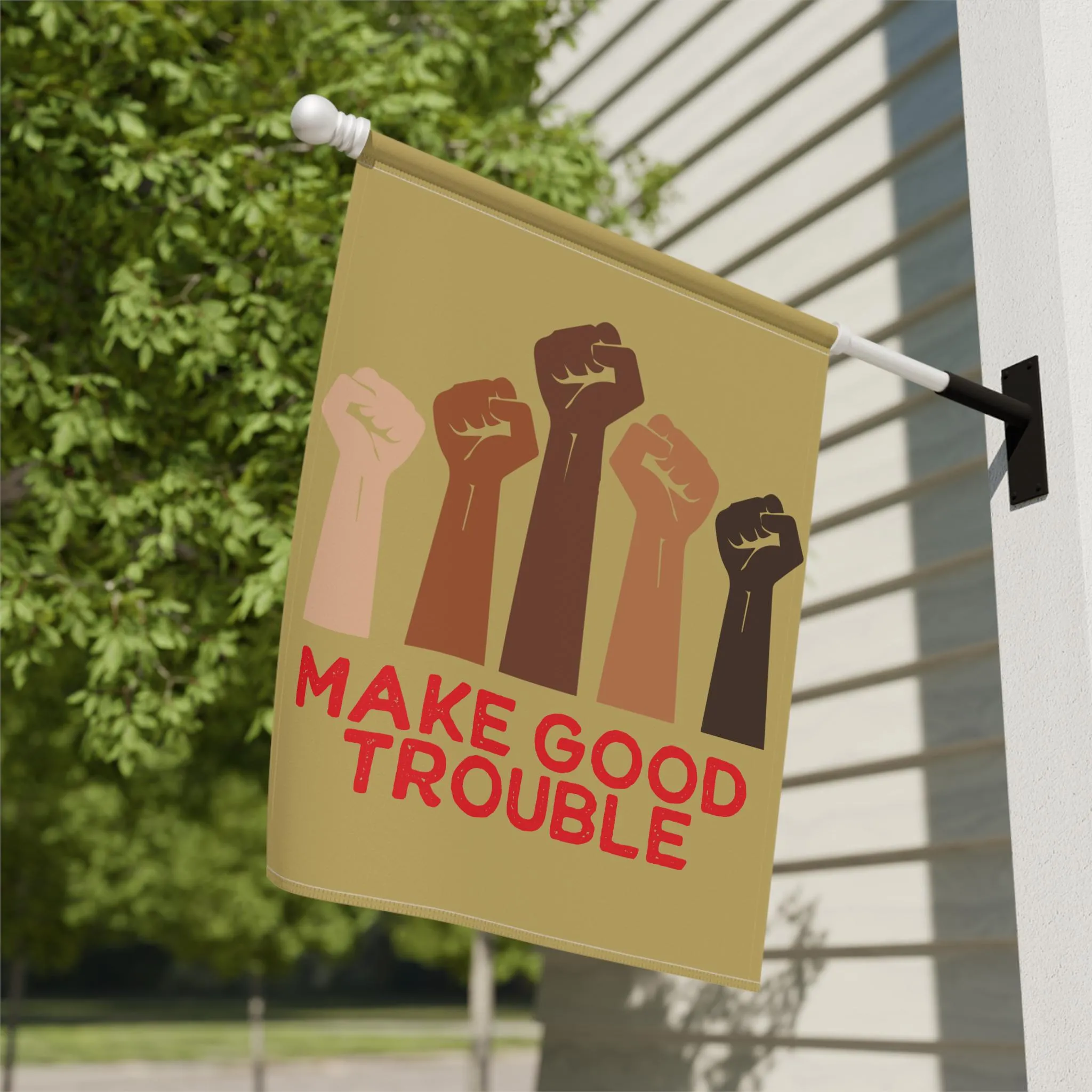 FDT Good Resistance Exclusive offer house merch Movement Energy-efficient Make Trump Fuck socialist garden flag, Anti-MAGA flag, Anti-Trump merch flag, Trouble solidarity