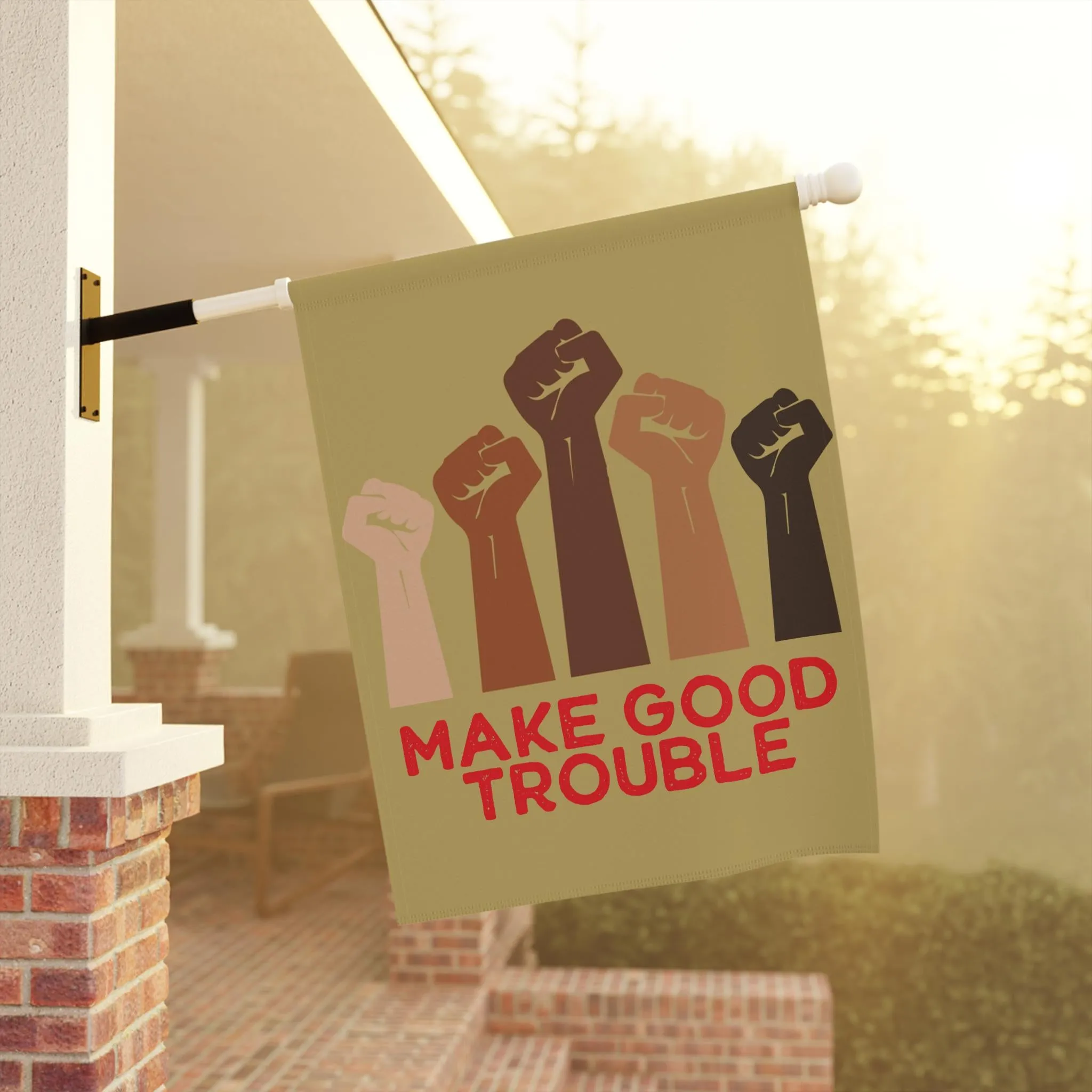 FDT Good Resistance Exclusive offer house merch Movement Energy-efficient Make Trump Fuck socialist garden flag, Anti-MAGA flag, Anti-Trump merch flag, Trouble solidarity