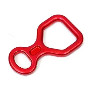 Figure 8 Rappel Descender 25kN Belay Device for Climbing, Caving, Rescue & Abseiling, Lightweight Aircraft-Grade Aluminum, Single & Double Rope Compatible