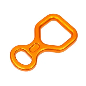 Figure 8 Rappel Descender 25kN Belay Device for Climbing, Caving, Rescue & Abseiling, Lightweight Aircraft-Grade Aluminum, Single & Double Rope Compatible