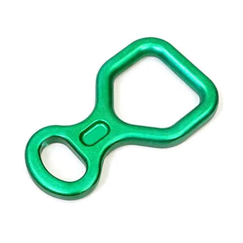 Figure 8 Rappel Descender 25kN Belay Device for Climbing, Caving, Rescue & Abseiling, Lightweight Aircraft-Grade Aluminum, Single & Double Rope Compatible