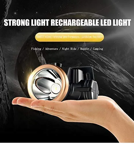 Finate Rechargeable 18650 Long Lasting Headlights Head Torch for Rubber Tapping, Camping, Cycling, Trekking headlamp