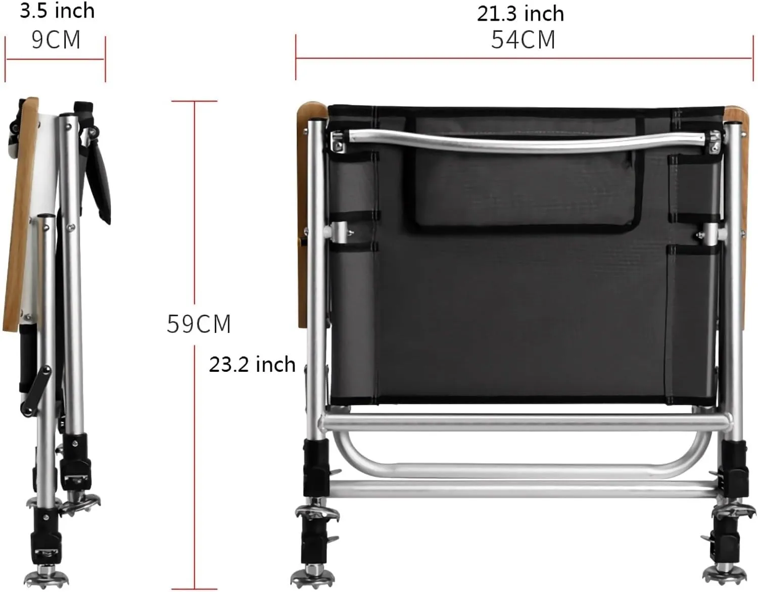 Fishing Chair Folding Recliner Chair Portable Lightweight Reclining Fishing Chair Removable Cushion Camping Chair Outdoor Fishing Chair (Color : A)