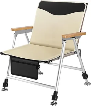 Fishing Chair Folding Recliner Chair Portable Lightweight Reclining Fishing Chair Removable Cushion Camping Chair Outdoor Fishing Chair (Color : A)