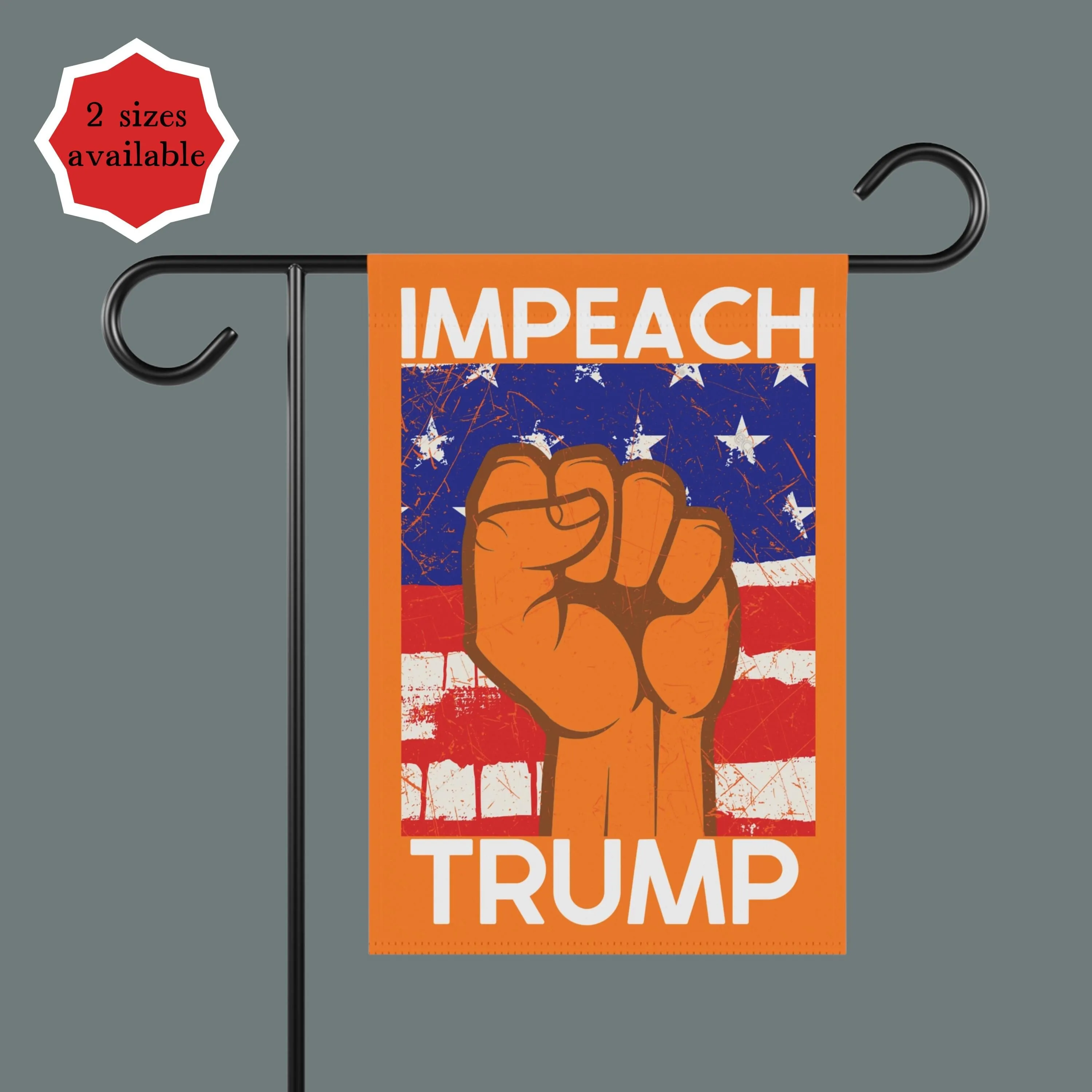 flag, pro Impeach garden Fuck Order now broligarchy the fascism deport sign, Durable decor elon merch, democracy Trump musk Trump political resist FDT fuck