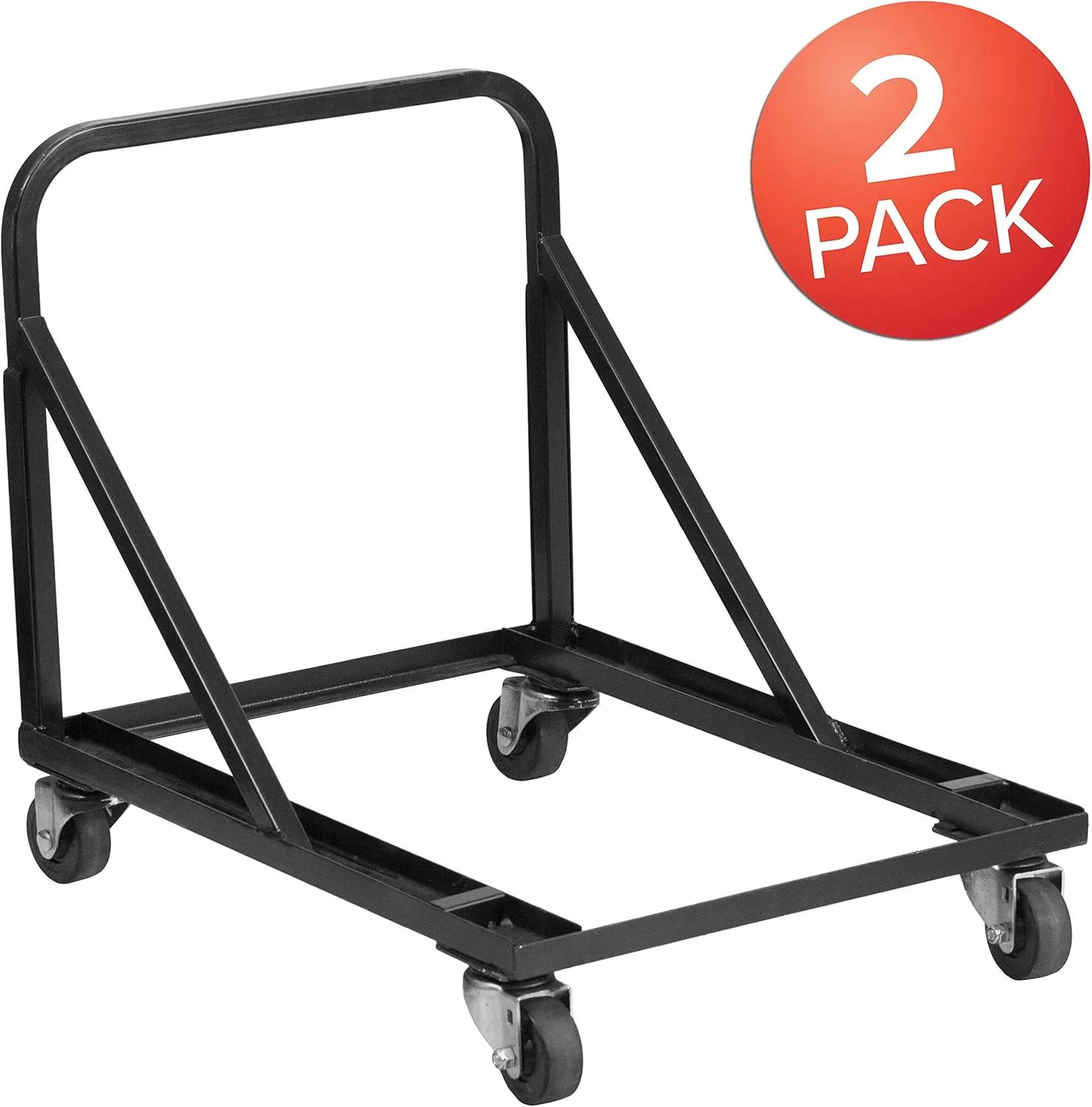 Flash Furniture Frank 2 Pk. Band/Music Stack Chair Dolly