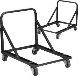 Flash Furniture Frank 2 Pk. Band/Music Stack Chair Dolly