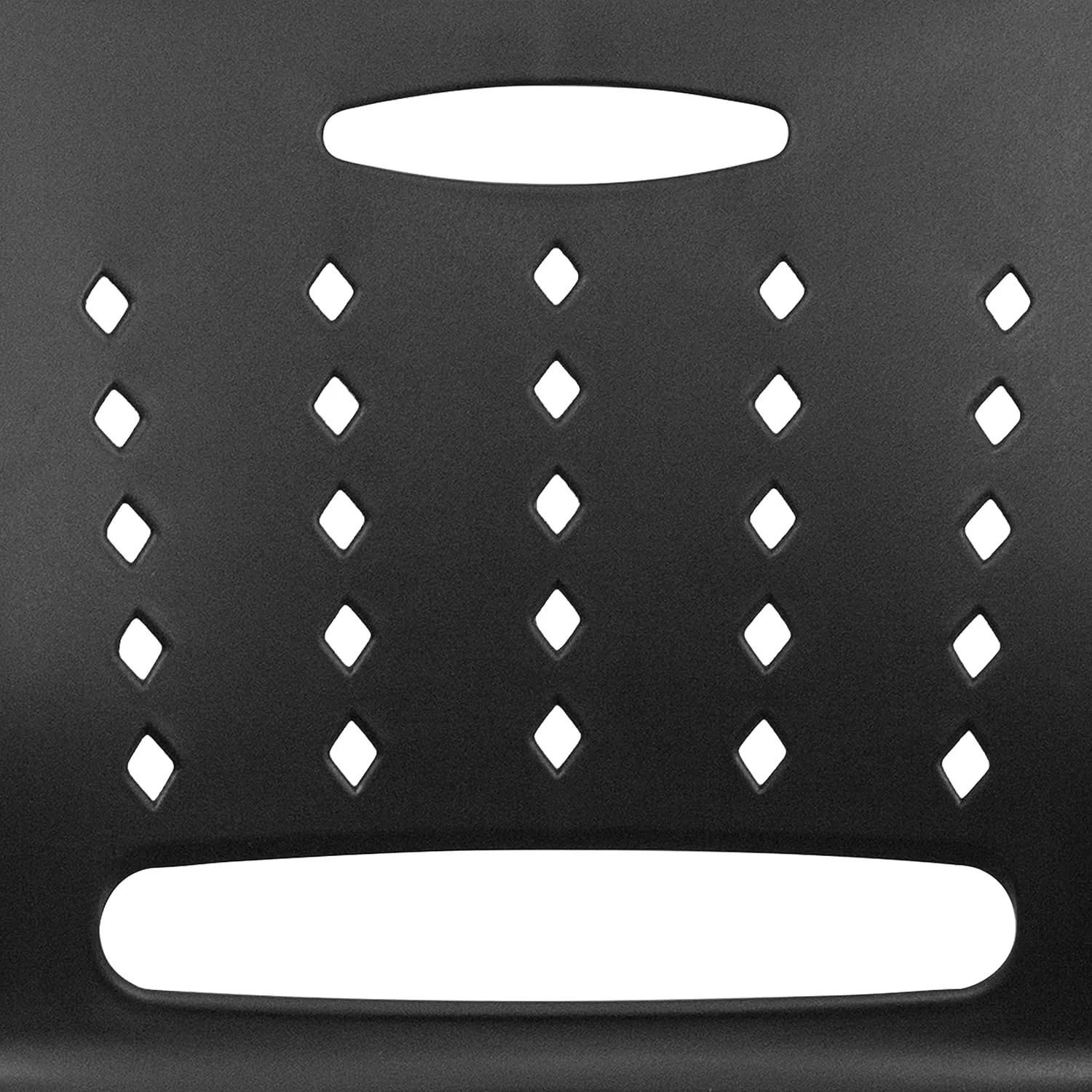 Flash Furniture Hercules Series Stacking Chairs for Waiting Rooms and Offices, Ergonomic Lobby Chairs with Contoured Air-Vent Backs, Set of 5, Black