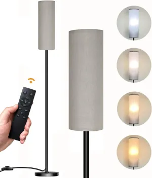 Floor Lamp for Living Room Bedroom, Modern Floor Lamp with Remote,Stepless Dimmable,Standing Lamps LED Tall Lamp for Bedroom Office (12W Bulb Included)