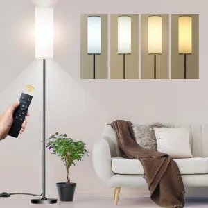 Floor Lamp for Living Room Bedroom, Modern Floor Lamp with Remote,Stepless Dimmable,Standing Lamps LED Tall Lamp for Bedroom Office(12W Bulb Included)