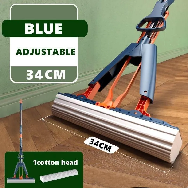 Foldable Floor Mop - Easy Clean Handle for Effortless Cleaning