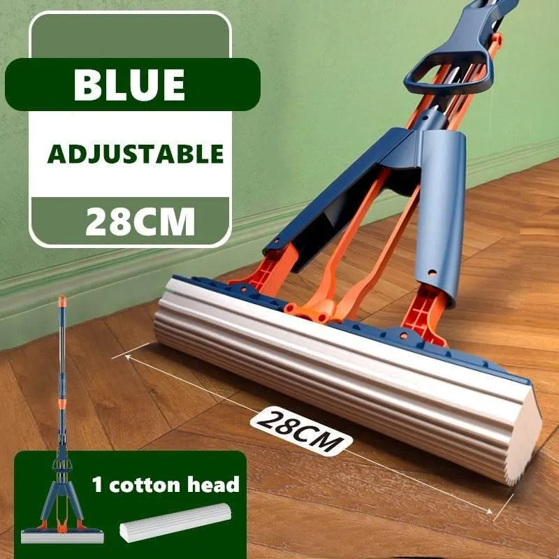 Foldable Floor Mop - Easy Clean Handle for Effortless Cleaning