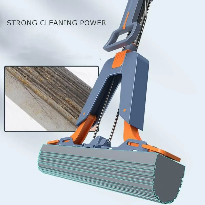 Foldable Floor Mop - Easy Clean Handle for Effortless Cleaning