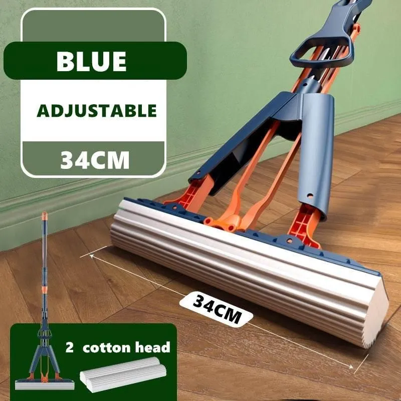 Foldable Floor Mop - Easy Clean Handle for Effortless Cleaning