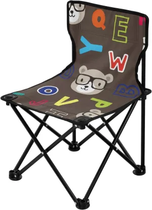 Folding Brown Bear Alphabet Camping Chairs Ultralight Backpack Chairs for Adults Carry Bag Included Lawn Chairs for Picnic Lawn
