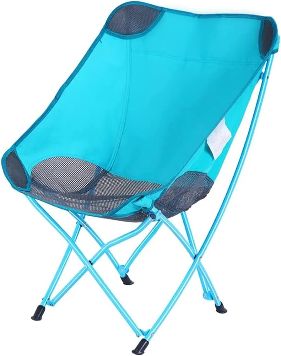 Folding Chairs Ultralight Camping Chair with Mesh Stitching Compact Folding Backpacking Seat Stool with Large Back Storage Pocket Portable Camping Chair