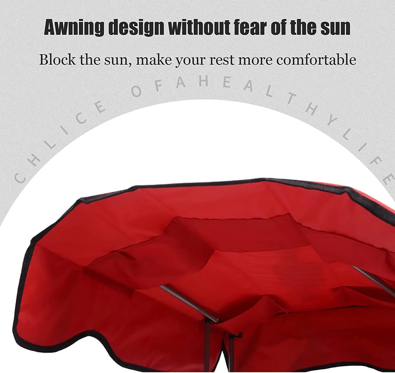 Folding Lawn Chair Camping Chair with Shade Canopy Chair, Folding Recliner, Adjustable Outdoor Beach Lightweight Sunshade Folding Chairs Folding Chair(A)