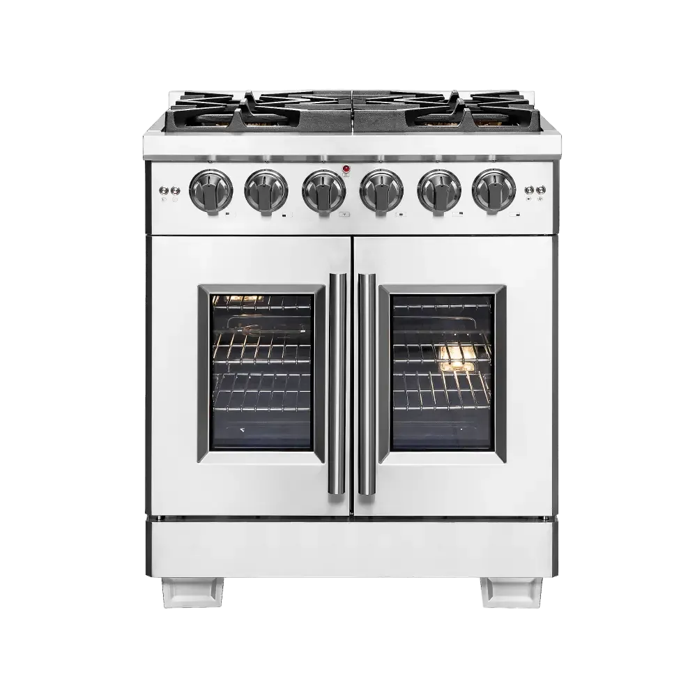 Forno Capriasca 30″ Freestanding French Door Gas Range