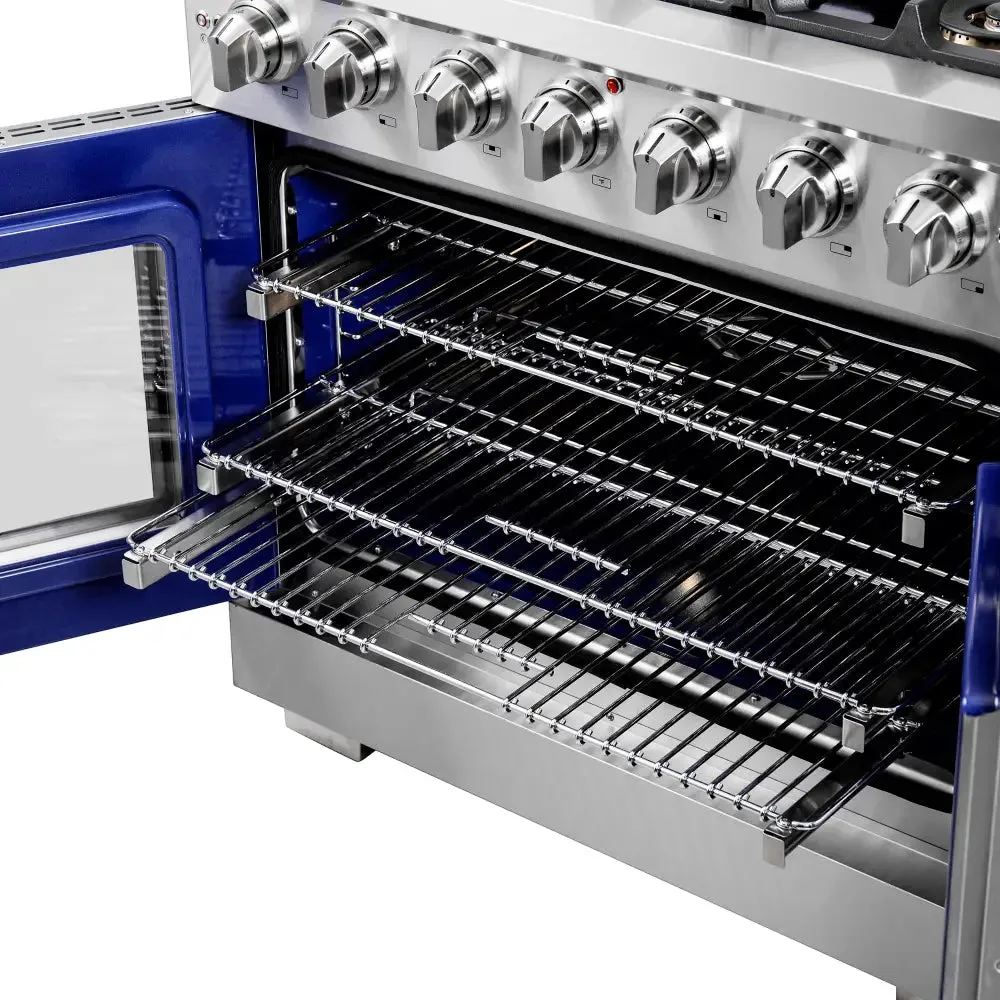 Forno Capriasca 36″ Freestanding French Door Gas Range