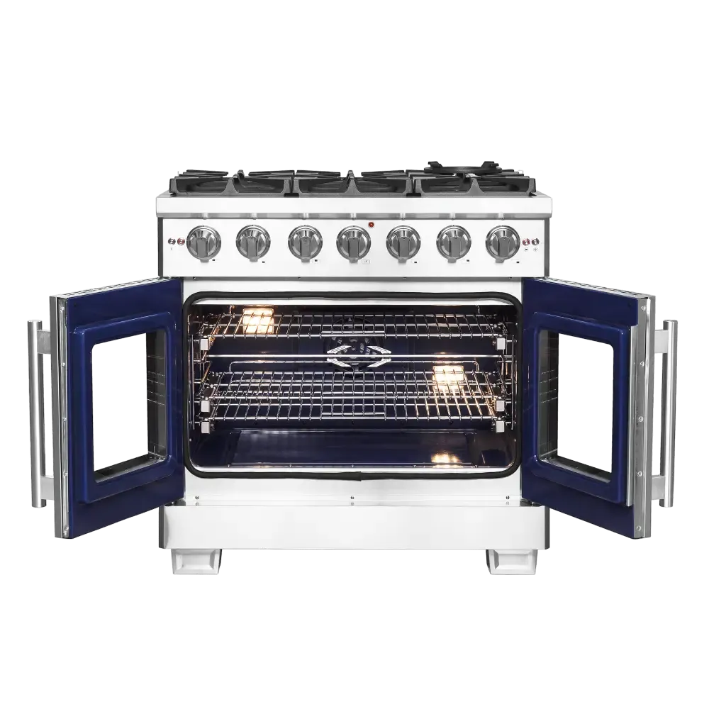 Forno Capriasca 36″ Freestanding French Door Gas Range