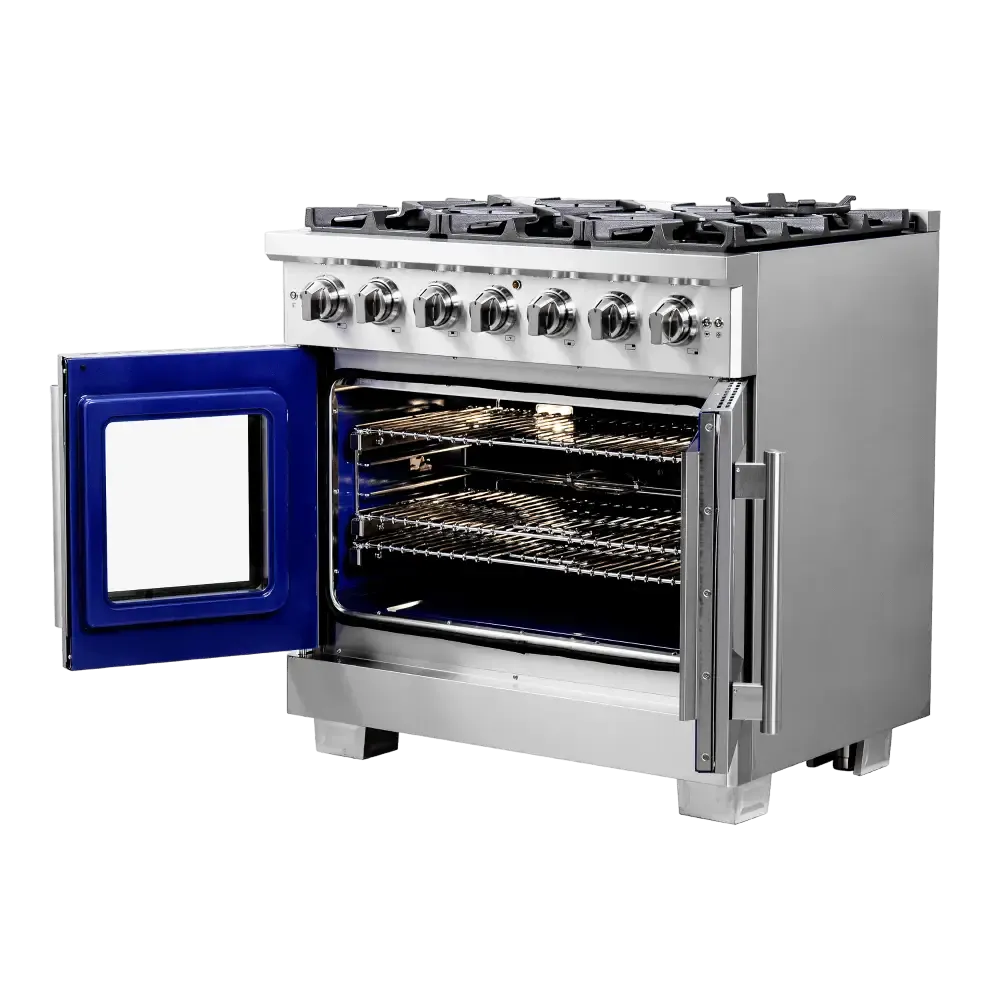 Forno Capriasca 36″ Freestanding French Door Gas Range