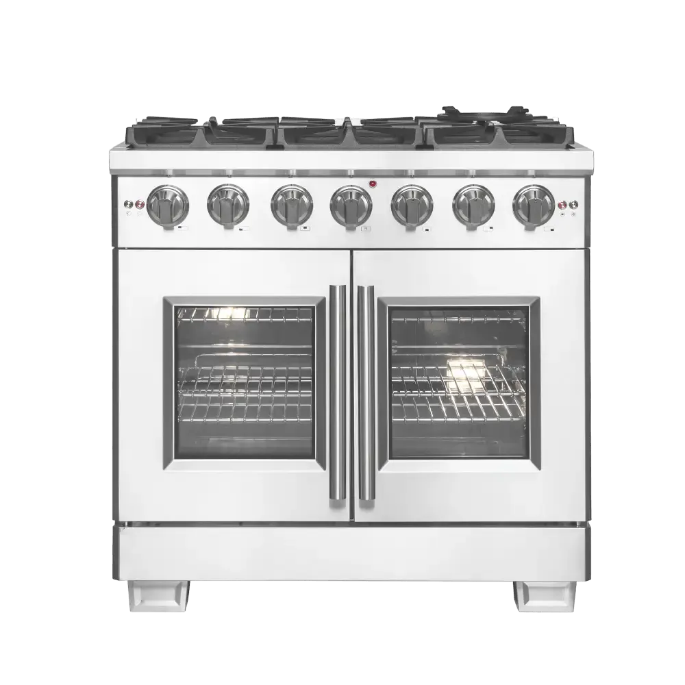 Forno Capriasca 36″ Freestanding French Door Gas Range