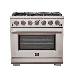 Forno Capriasca 36" Freestanding Gas Range with Door Gas Range