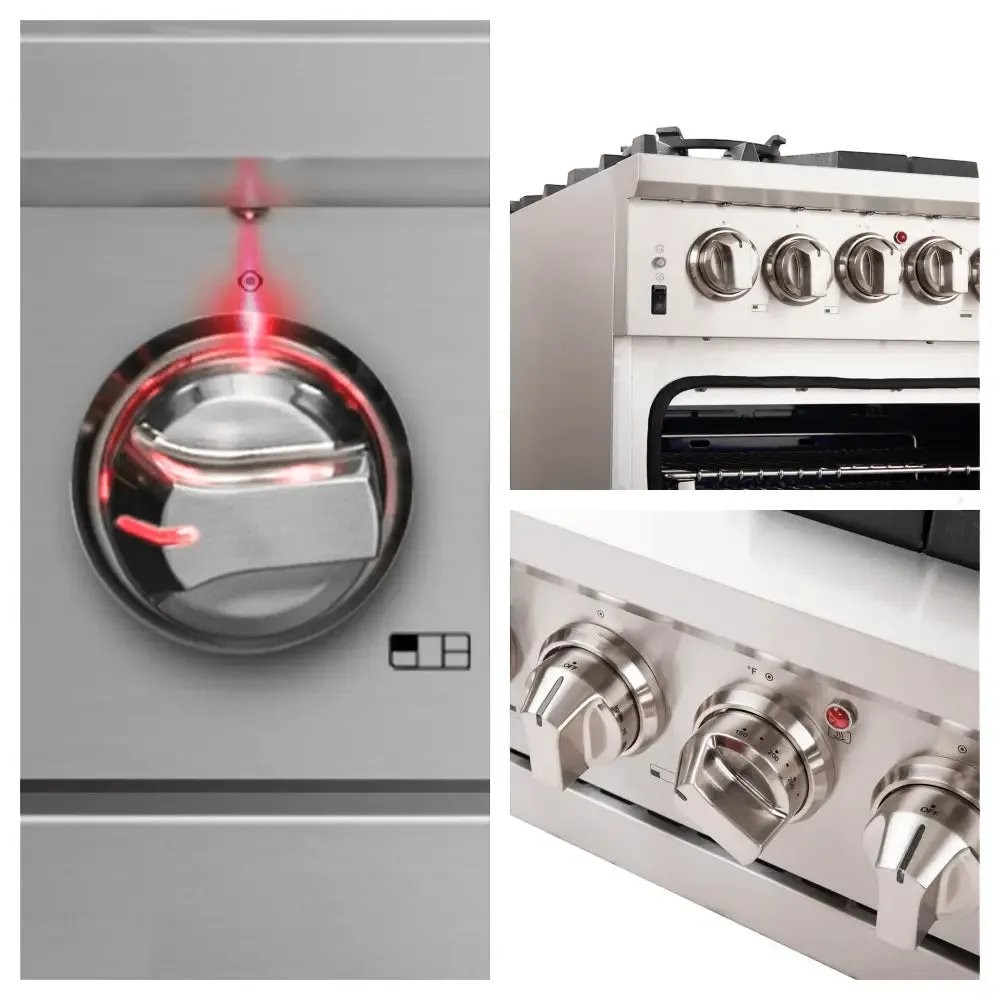 Forno Capriasca 36" Freestanding Gas Range with Door Gas Range