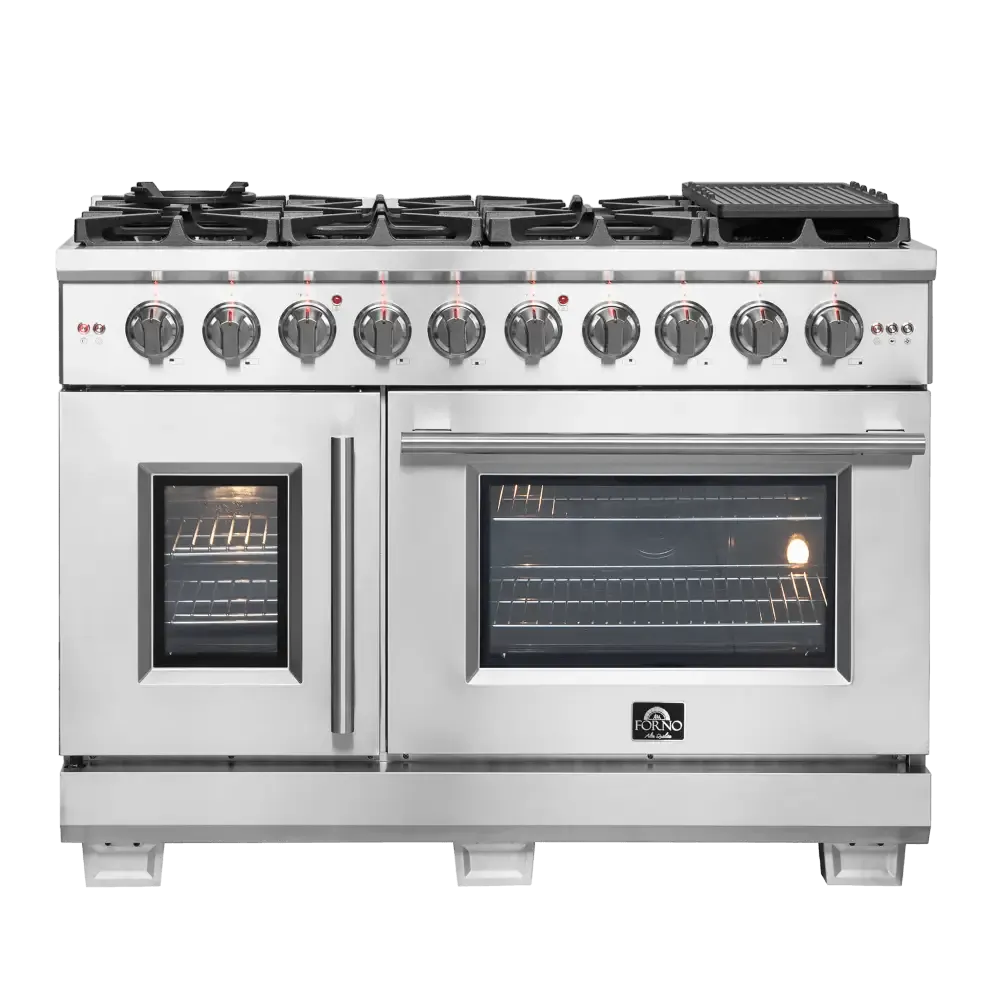 Forno Capriasca 48″ Freestanding French Door Gas Range