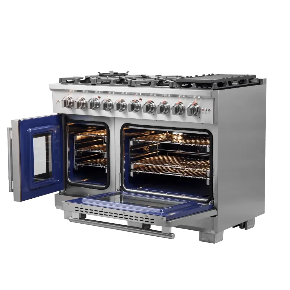 Forno Capriasca 48″ Freestanding French Door Gas Range