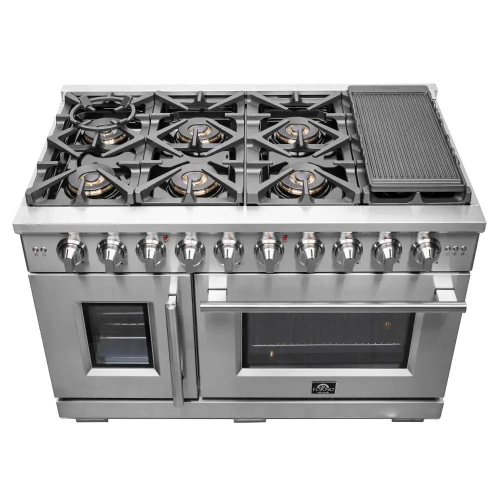 Forno Capriasca 48″ Freestanding French Door Gas Range