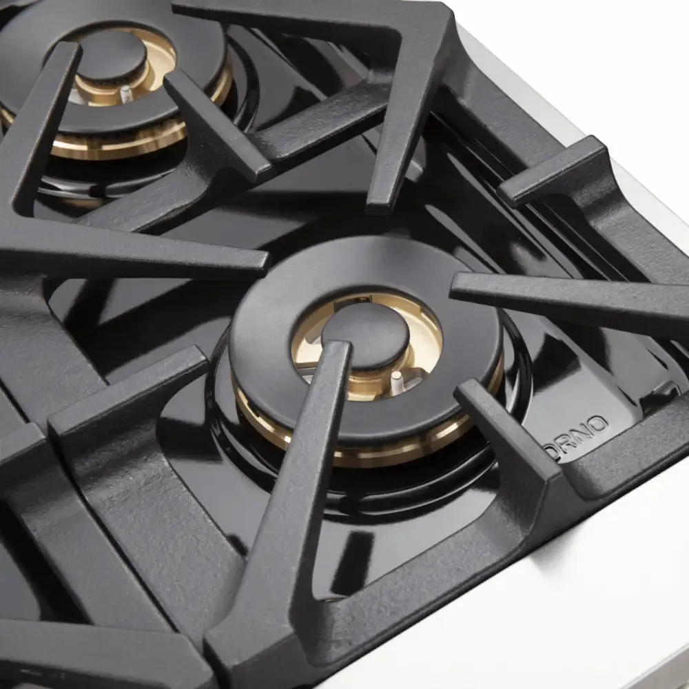 Forno Capriasca 48" Freestanding Gas Range with Colored Doors