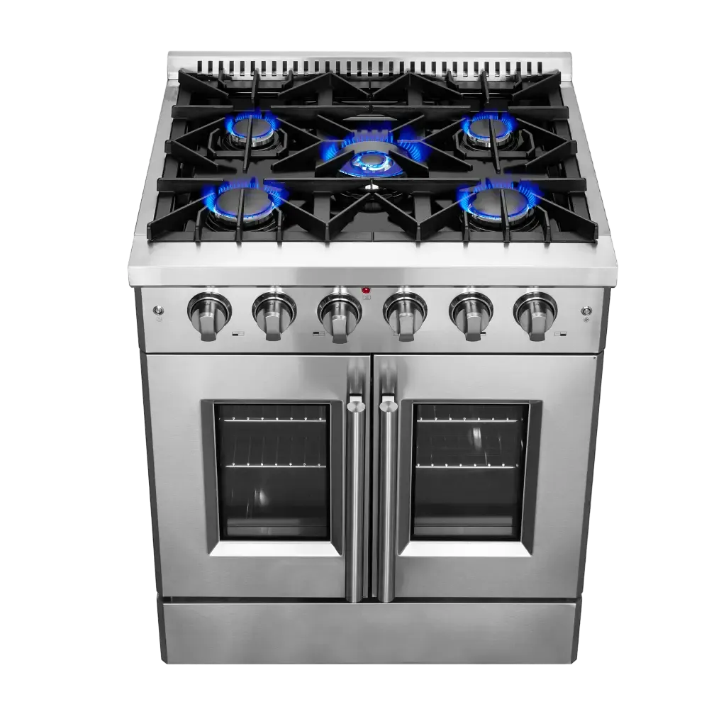 Forno Galiano 30 Inch Freestanding French Door Gas Range
