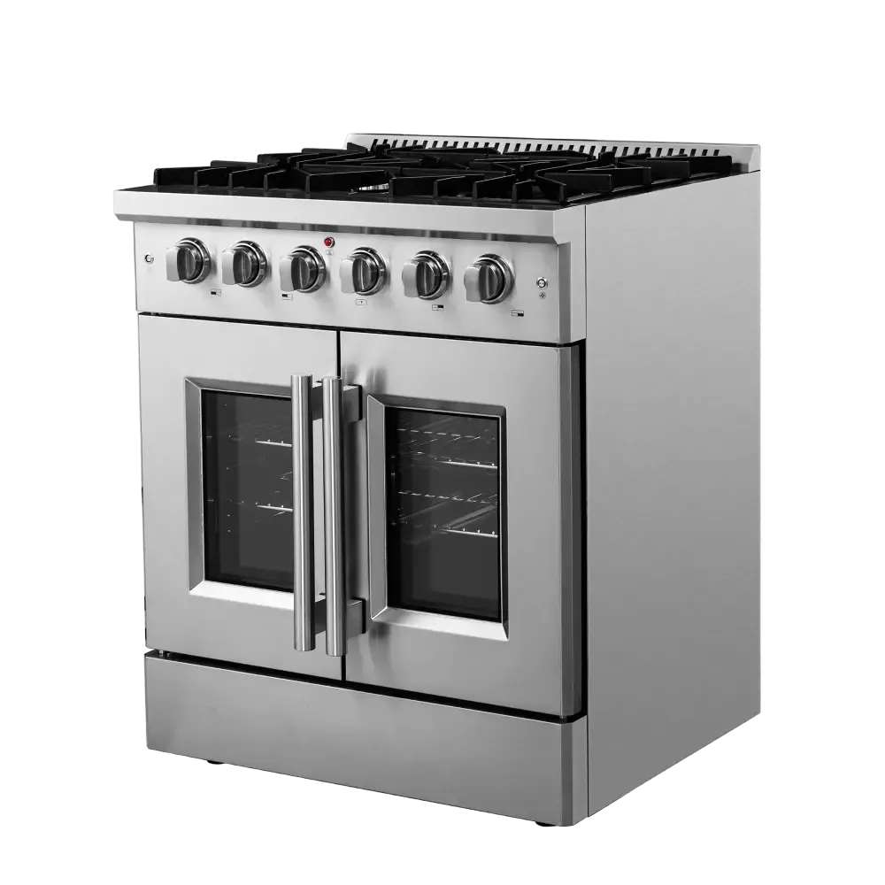 Forno Galiano 30 Inch Freestanding French Door Gas Range