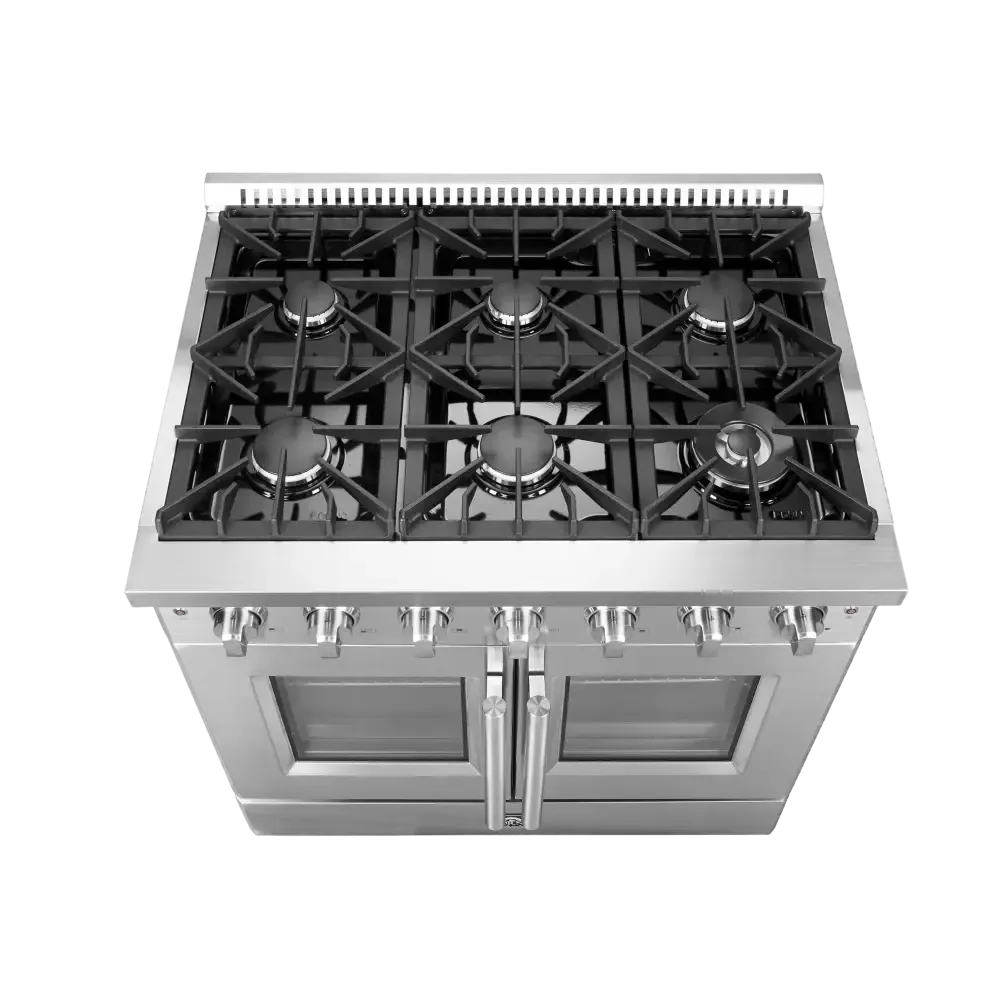 Forno Galiano 36 Inch Freestanding French Door Gas Range