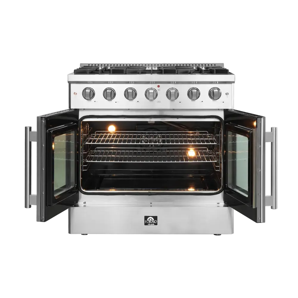 Forno Galiano 36 Inch Freestanding French Door Gas Range