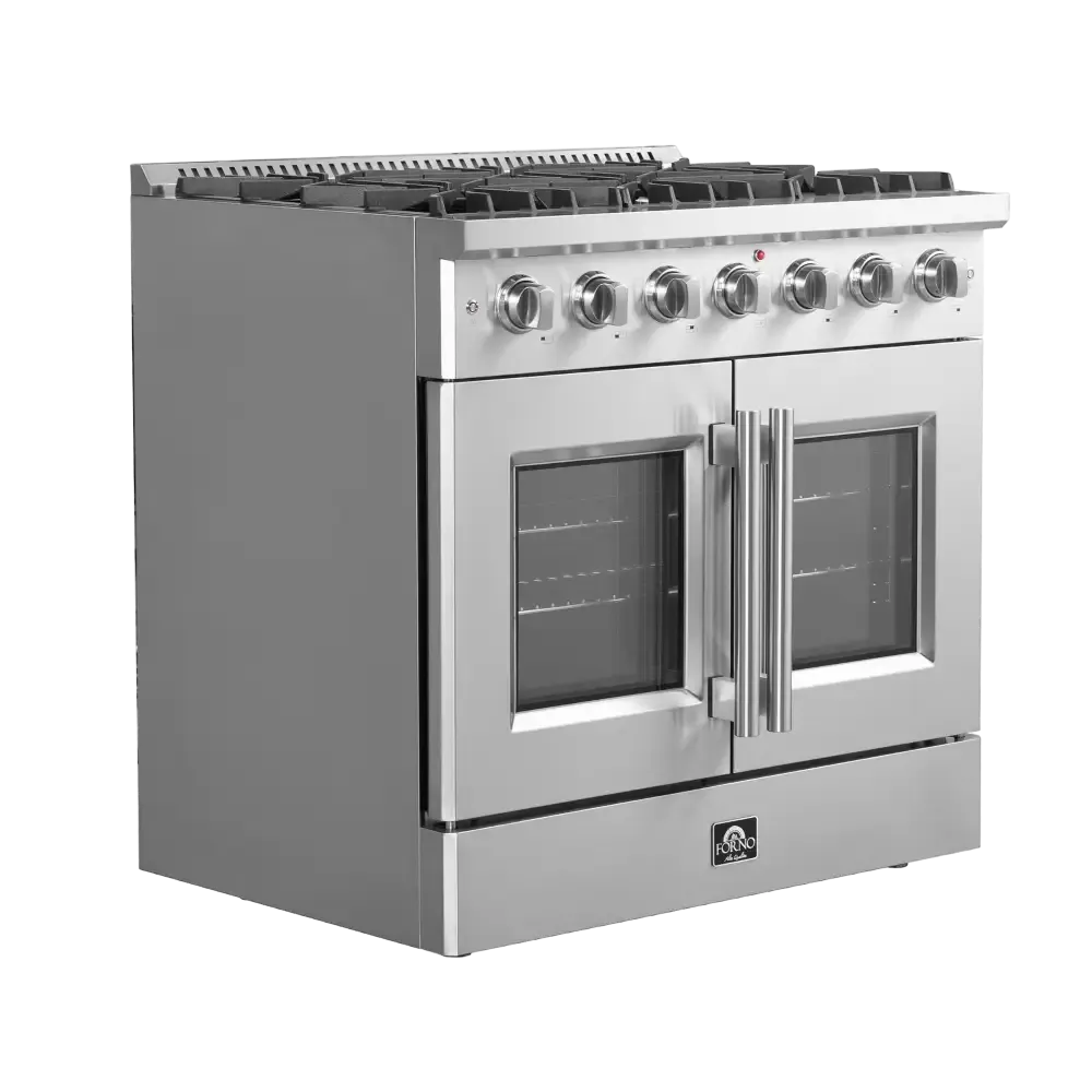 Forno Galiano 36 Inch Freestanding French Door Gas Range