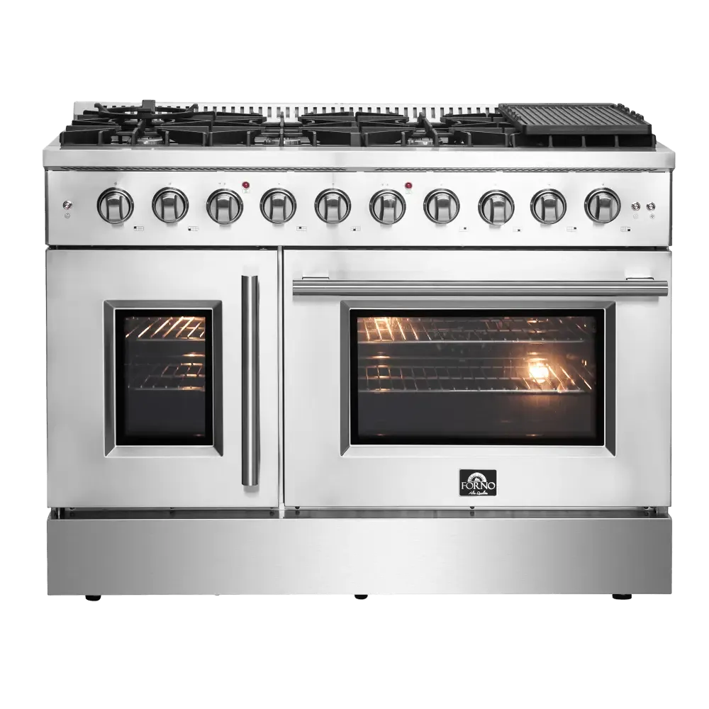 Forno Galiano 48″ Freestanding French Door Gas Range