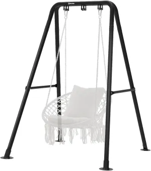 G TALECO GEAR Hammock Chair Stand,Heavy-Duty Steel Hammock Stand,300LBS Multi-Use Swing Stand for Outdoor Indoor，Hammock Chair not Include (Black)