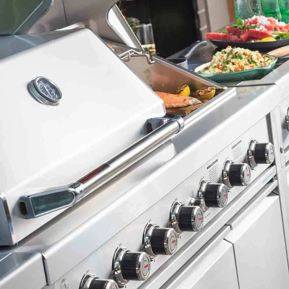 Gasmaster Hero Twin Hood 6 Burner BBQ Kitchen 1