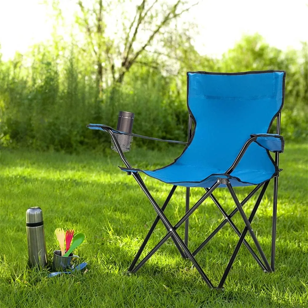 GEXECEUSS Portable Folding Camping Chair Lightweight Backpacking Chair,Sports Chair & Lawn Chair with Mesh Cup Holder for Outdoor Hiking Travel Beach Picnic