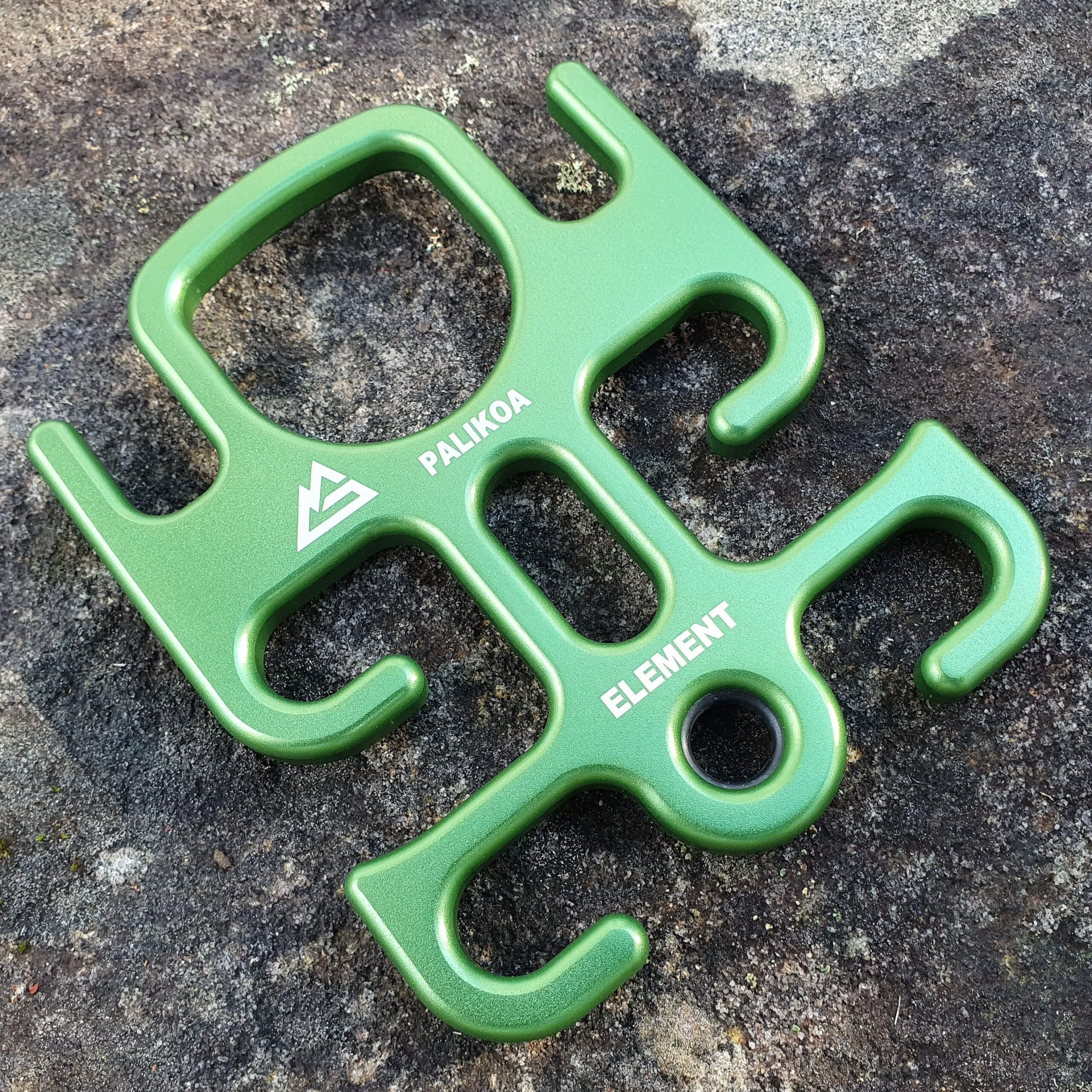 GLACIER BLACK PALIKOA ELEMENT DESCENDER GREEN
