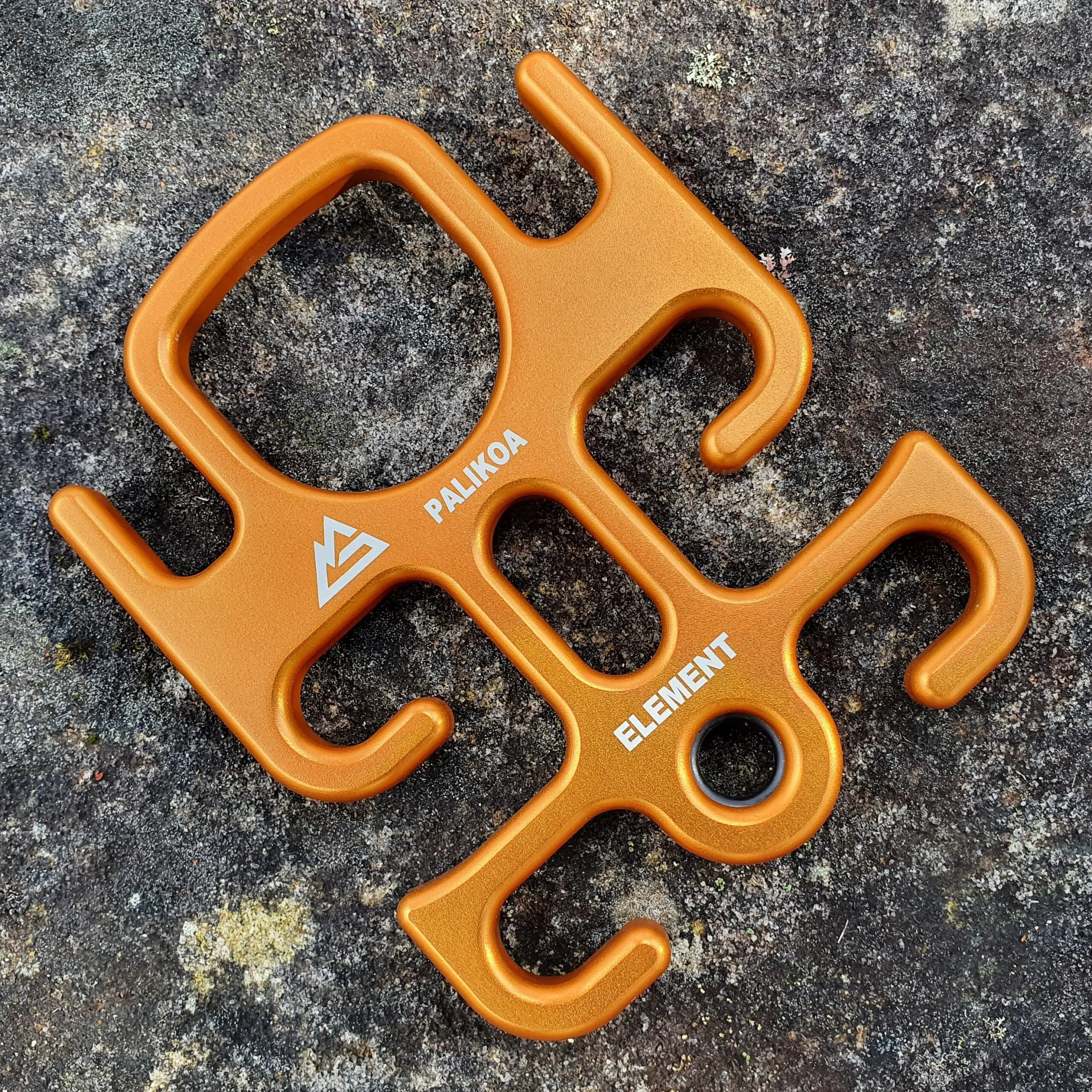 GLACIER BLACK PALIKOA ELEMENT DESCENDER ORANGE