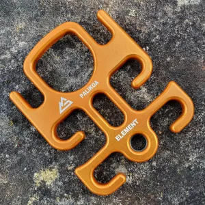 GLACIER BLACK PALIKOA ELEMENT DESCENDER ORANGE