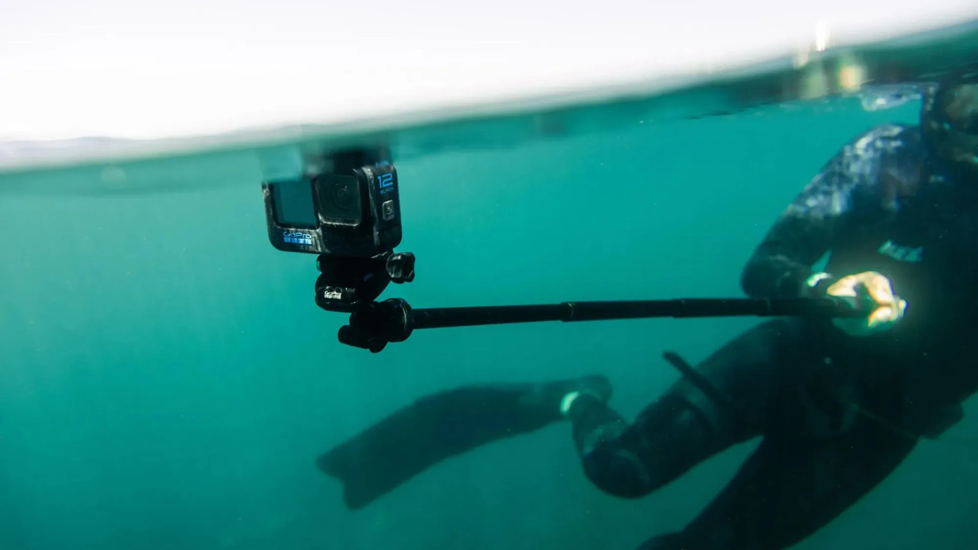 GoPro Extension Pole   Waterproof Shutter Remote: 48inch Reach, Detachable Wireless Remote, Lightweight Aluminum, Waterproof for Action Shots in Any Condition