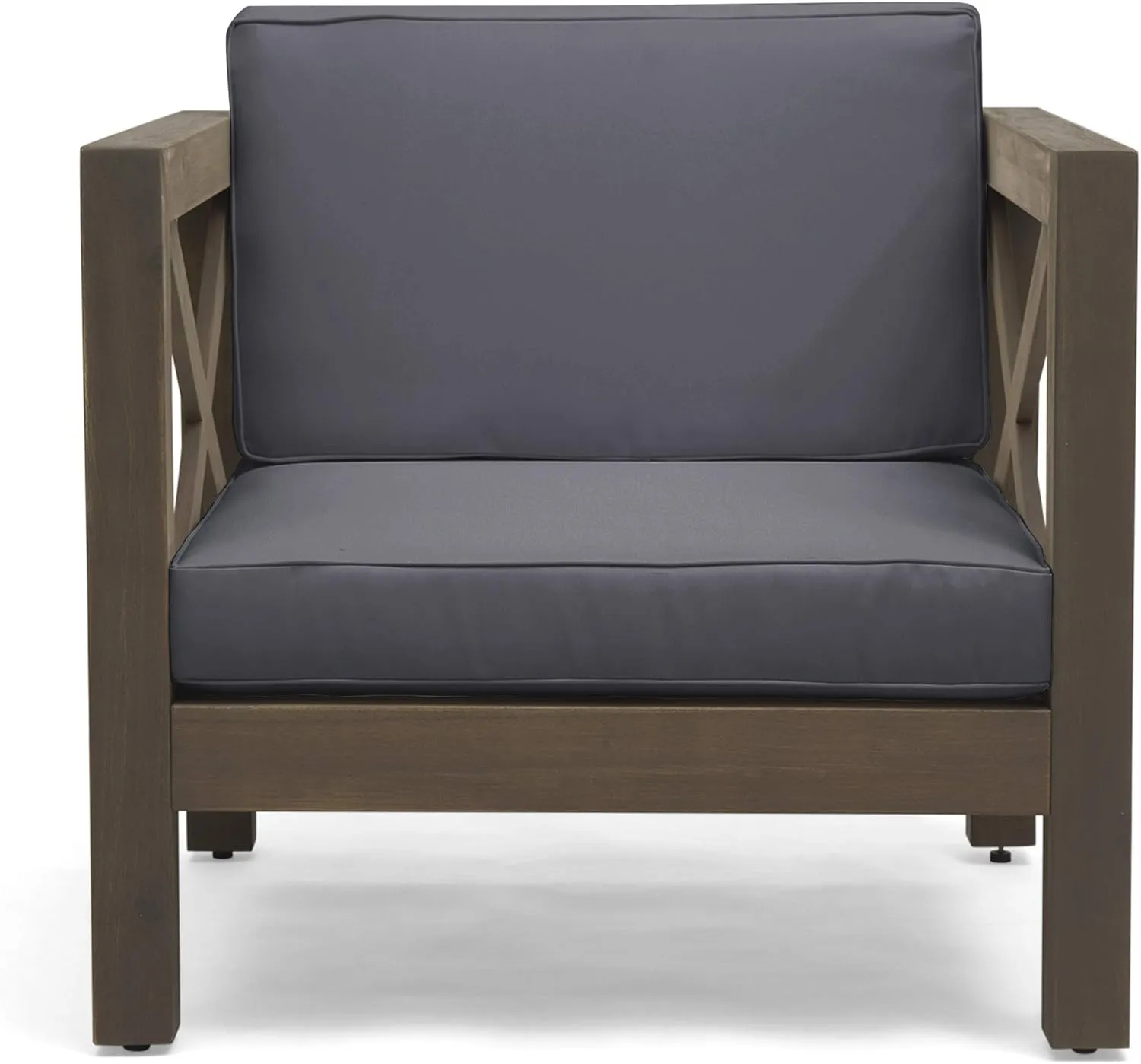 Great Deal Furniture 308360 Patio Lounge Chairs, Gray Finish   Dark Gray