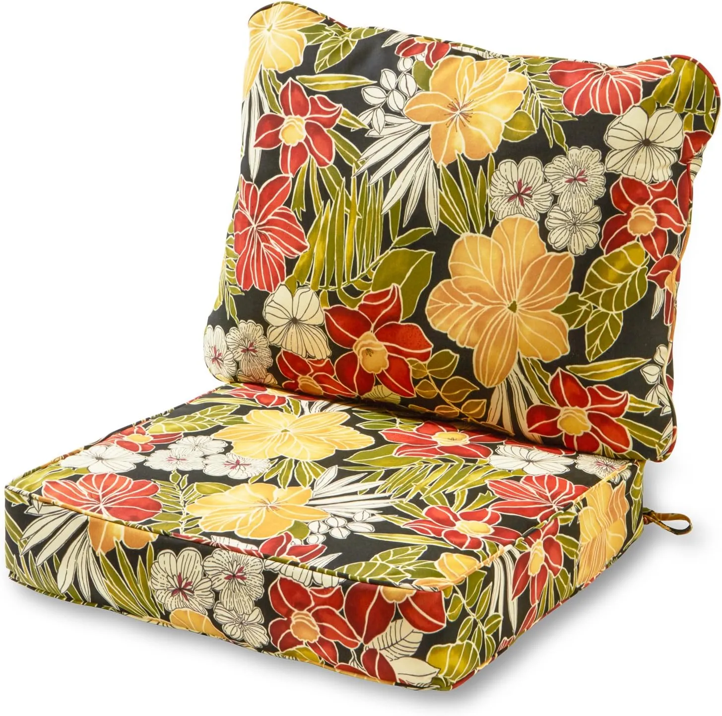 Greendale Home Fashions 2-Piece Outdoor Deep Seat Cushion Set, Aloha
