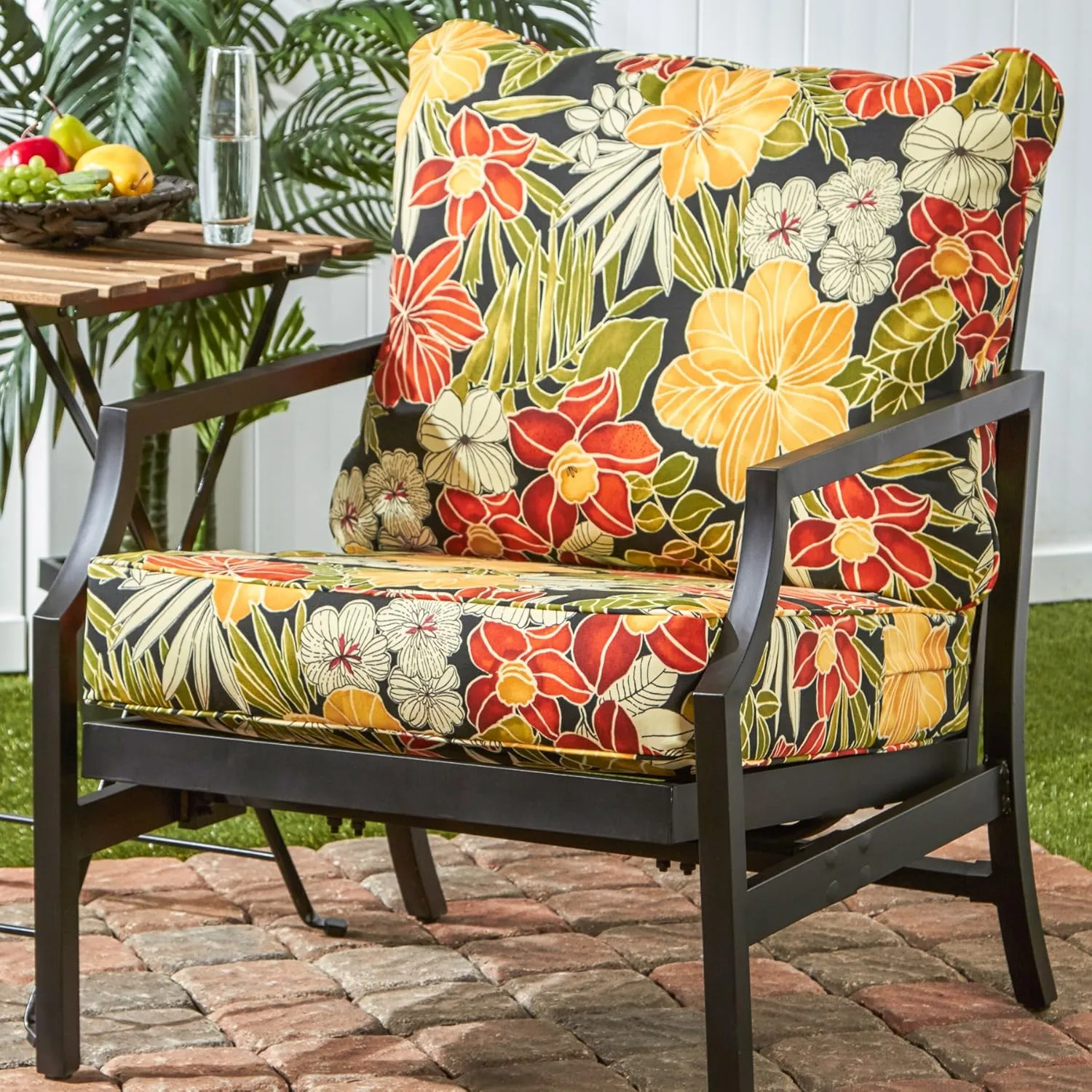 Greendale Home Fashions 2-Piece Outdoor Deep Seat Cushion Set, Aloha