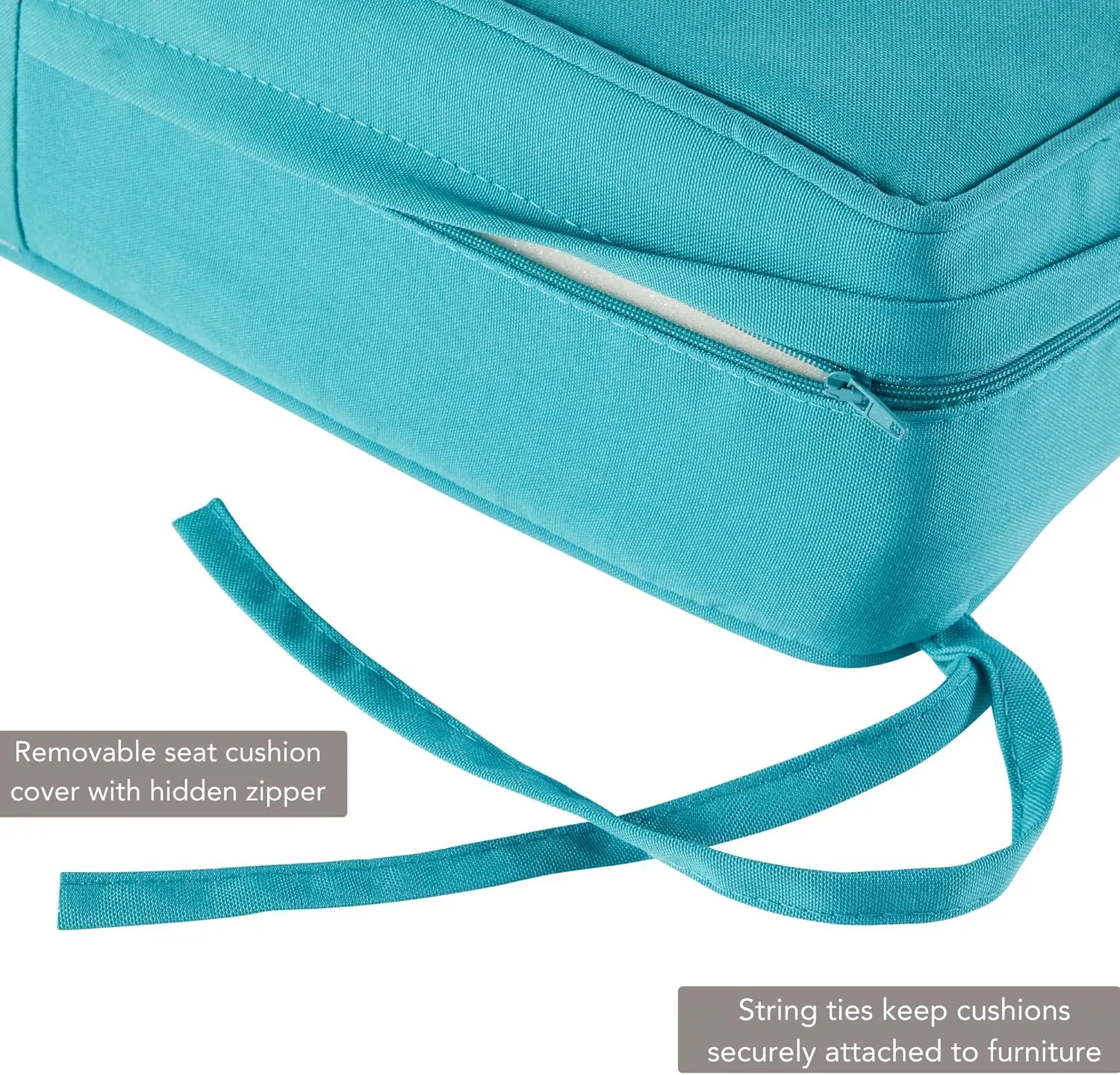 Greendale Home Fashions 2-Piece Outdoor Deep Seat Cushion Set, Arctic